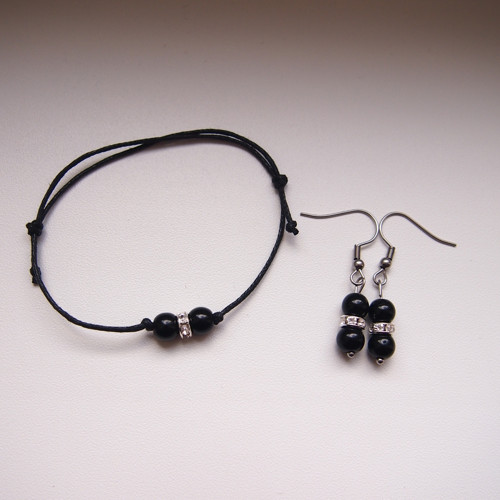 Set ONYX náramek + náušnice — foto 3