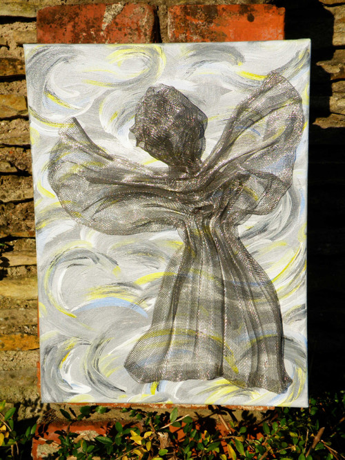 Poselství - obraz na plátně - 40x30 cm — foto 2