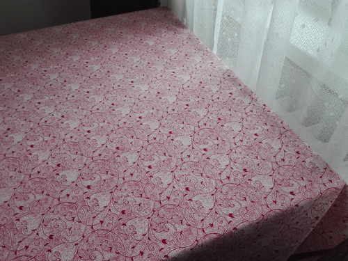 Ubrus Popínavé větvičky bordó — foto 2