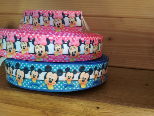 Stuha rypsová š.25 mm: Mickey — foto 2