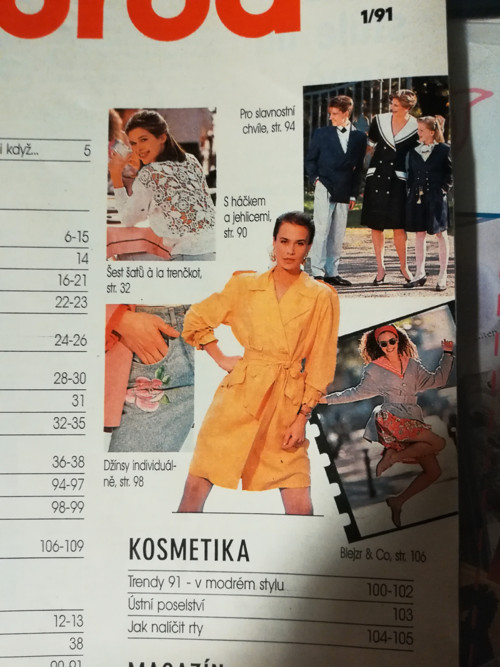 Časopis BURDA 1/1991 — foto 2
