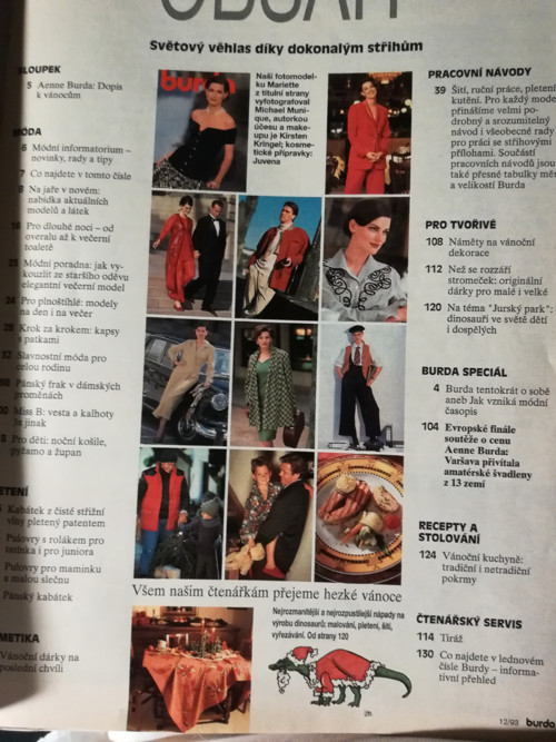Časopis BURDA 12/1993 — foto 2