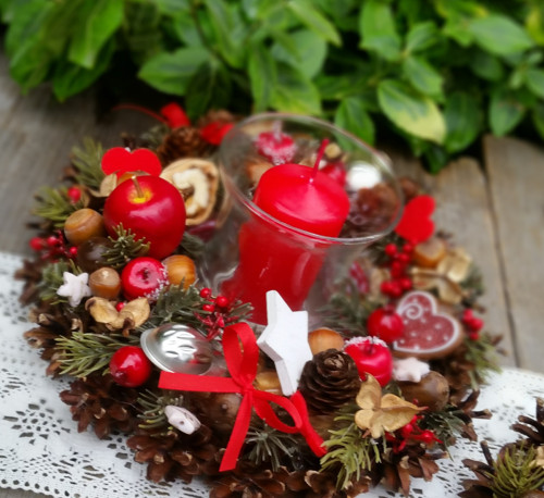 Vánoční věnečky - svícny — foto 3