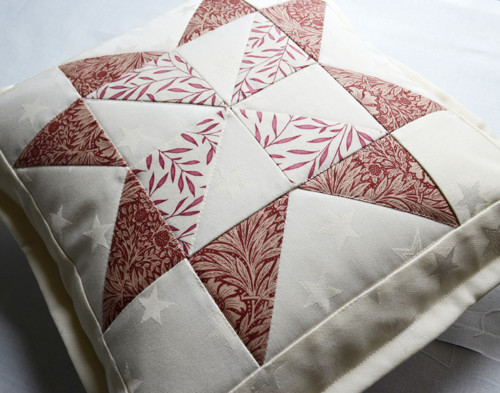 Povlak na polštář patchwork/damašek — foto 3