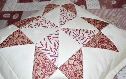 Povlak na polštář patchwork/damašek — foto 4