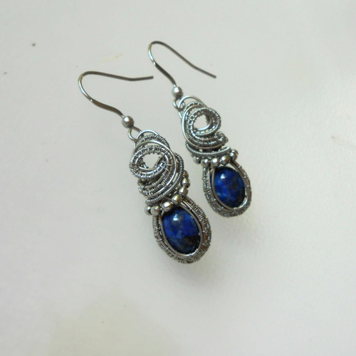 Náušnice - Lapis lazuli — foto 3
