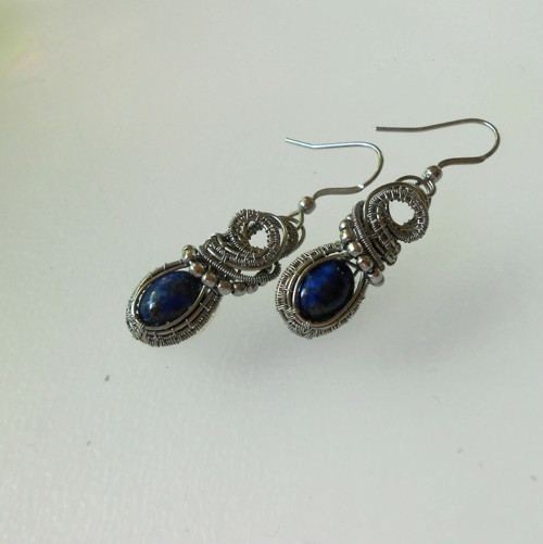 Náušnice - Lapis lazuli — foto 2