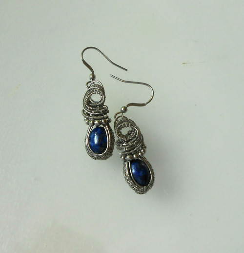 Náušnice - Lapis lazuli — foto 4