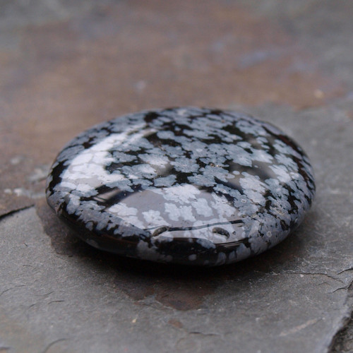 Obsidián vločkový,placka — foto 3