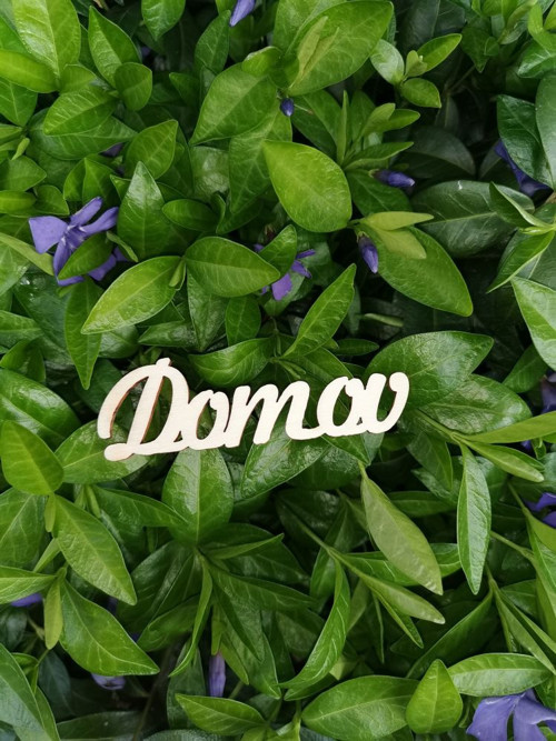 Nápisy - Domov 7x3 cm — foto 2