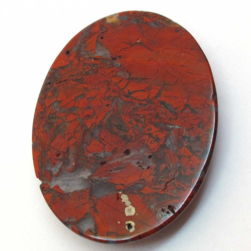 Kabošon chicken bloodstone ovál 40mm — foto 4