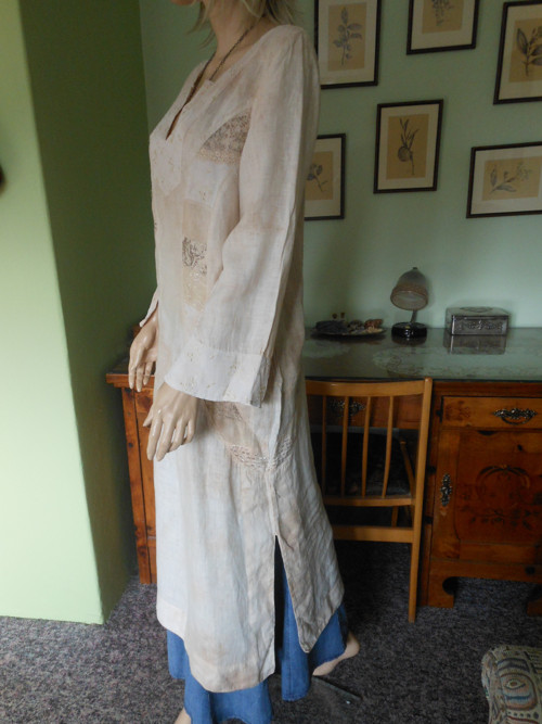 Boho patchworkové šaty, vel.UNI — foto 3