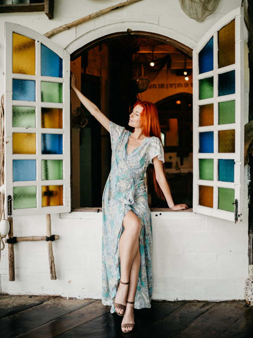Šaty Cinta Kimono Palm — foto 3