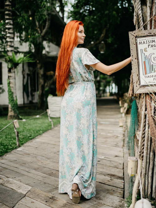 Šaty Cinta Kimono Palm — foto 2