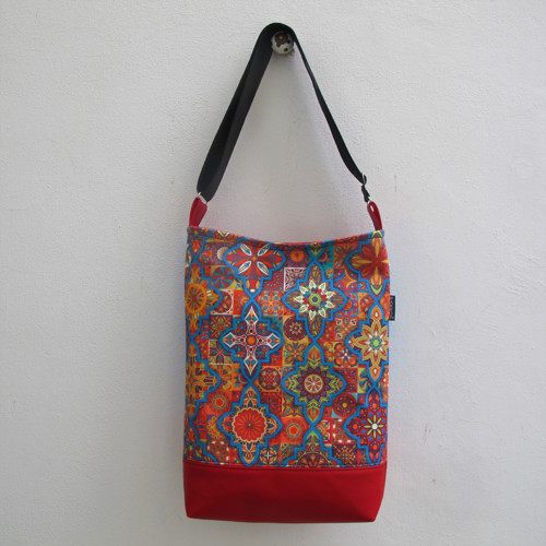 MANDALA BAG * BLUE - RED no.08 * PARROT® — foto 3