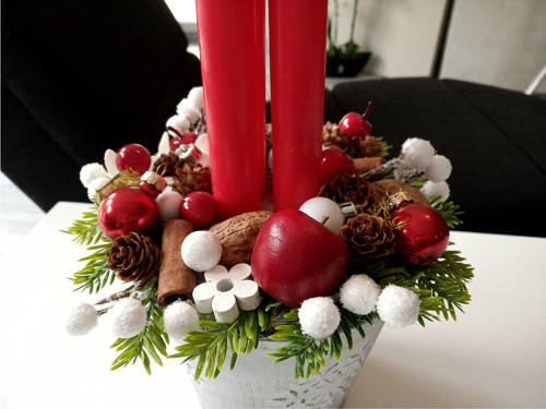 Adventní svícen v plecháčku — foto 2