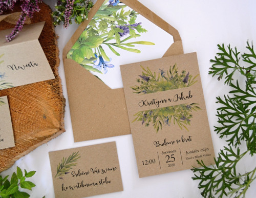 Svatební oznámení Herbs — foto 2