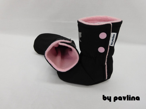 Softshellové válenky / capáčky - Kočička s růžovou — foto 4