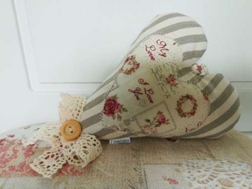 Srdíčko z kanafasu — foto 3