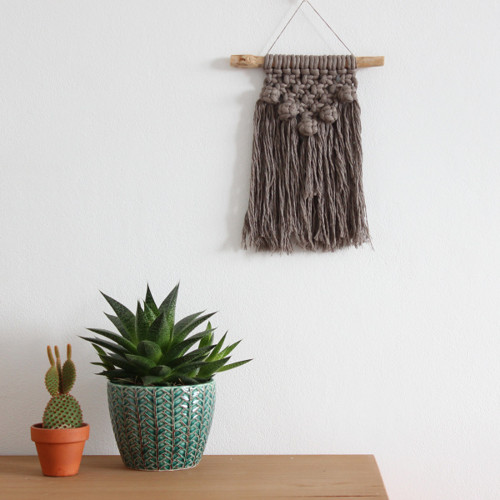 Světle hnědé macramé malé — foto 2
