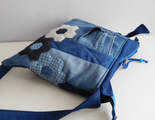 Džínový patchwork - kabelka — foto 2