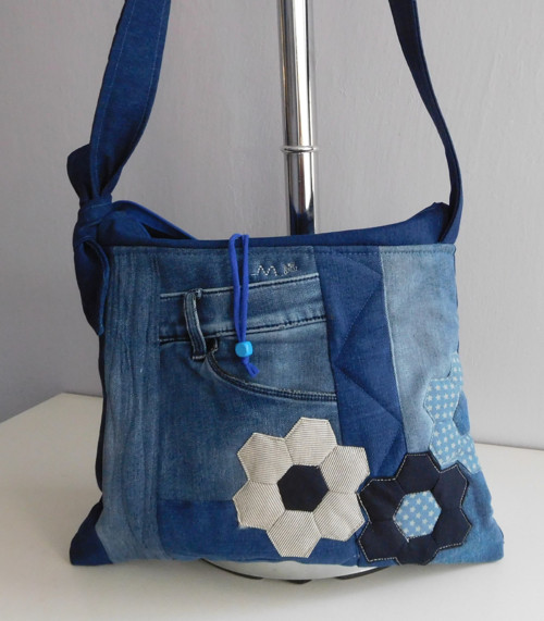 Džínový patchwork - kabelka — foto 5