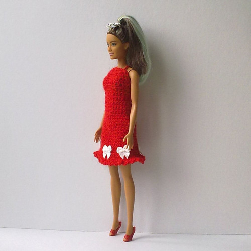 Oblečky pro Barbie - šaty + botičky — foto 2