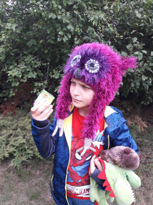 Ušanka SOVA CYKLÁMEN — foto 5