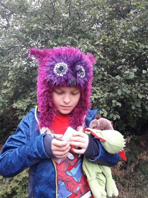 Ušanka SOVA CYKLÁMEN — foto 6