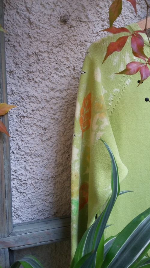 Limetkový s ptáčky a písmenky, L — foto 5