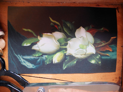Látkový panel Magnolie 10 cm x 17 cm — foto 2