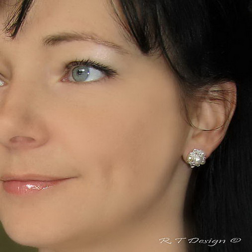 Náušničky WHITE & GOLD WEDDING — foto 3