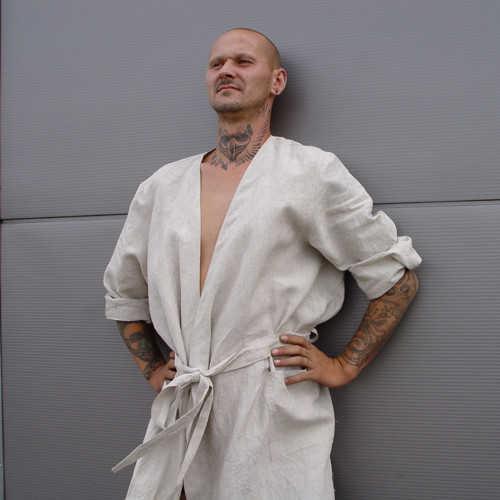DOMÁCÍ ....unisex lněný župan — foto 3