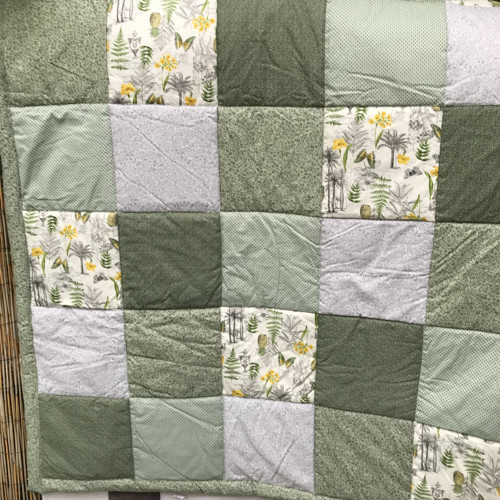 Green and butterly XL - patchworková deka — foto 3