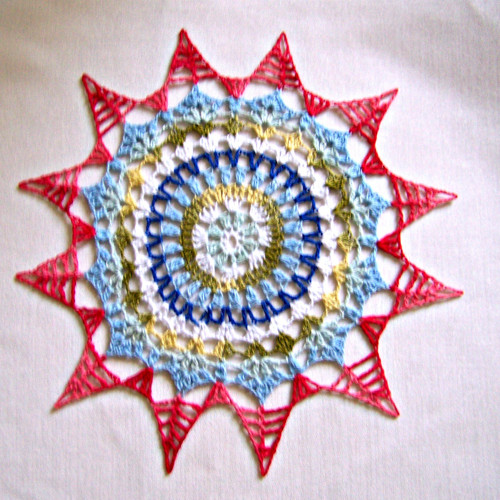 Háčkovaná mandala. — foto 2