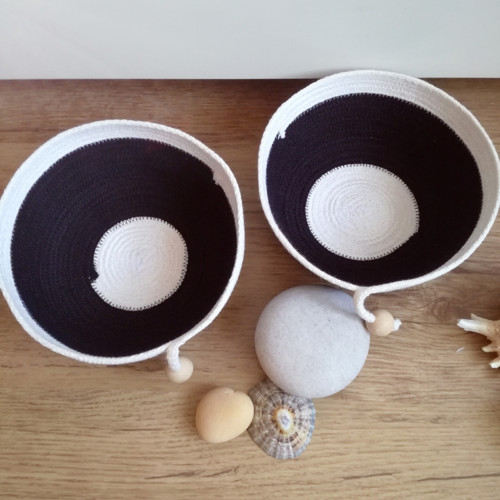 Set bavlněných misek (košík) — foto 2