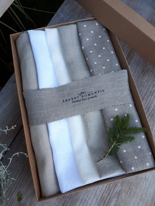 Dárková sada Linen Towels Natural — foto 3