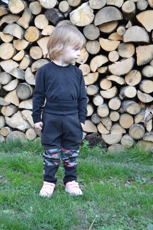 Dětské softshellky - maskáč — foto 2
