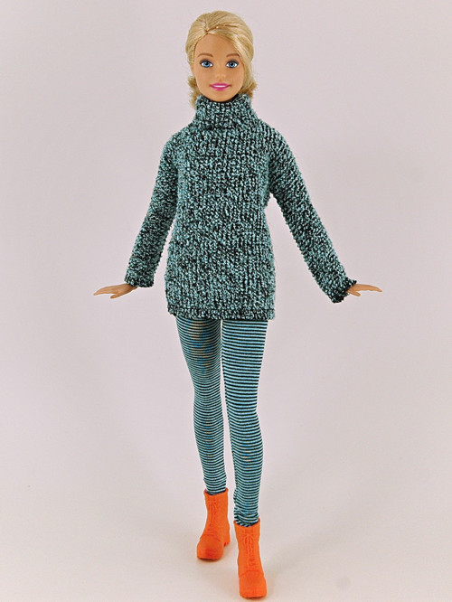 Barbie - Maxisvetr v modrém — foto 3