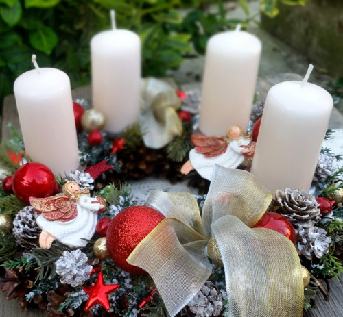 Adventní veneček s andělkami — foto 4