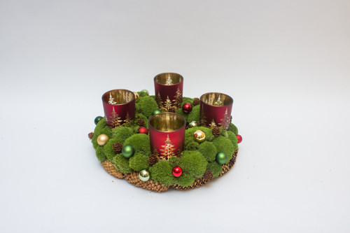 Přírodní adventní věnec — foto 3