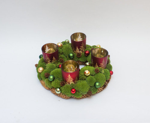 Přírodní adventní věnec — foto 2