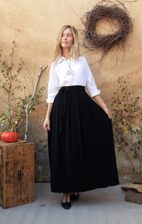 Černá Nemačkavá Sukně — foto 5