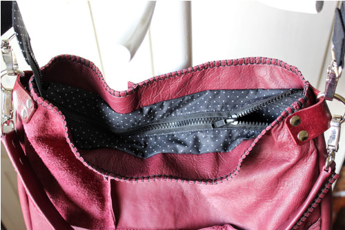 Casual leather *hobo*bag No.6 — foto 6