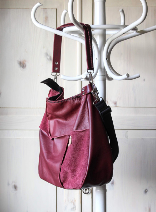 Casual leather *hobo*bag No.6 — foto 3