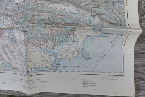 45°43° Šumen (Šumla), stará mapa 1913 — foto 3