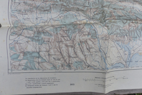45°43° Šumen (Šumla), stará mapa 1913 — foto 4