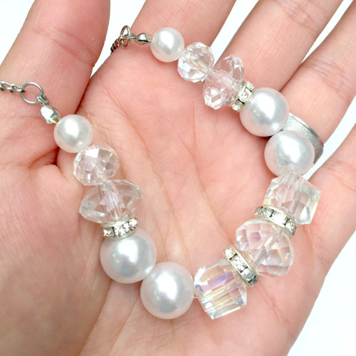 Náhrdelník rondelky a perličky — foto 5