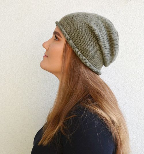 Pletené rukavice, khaki — foto 5