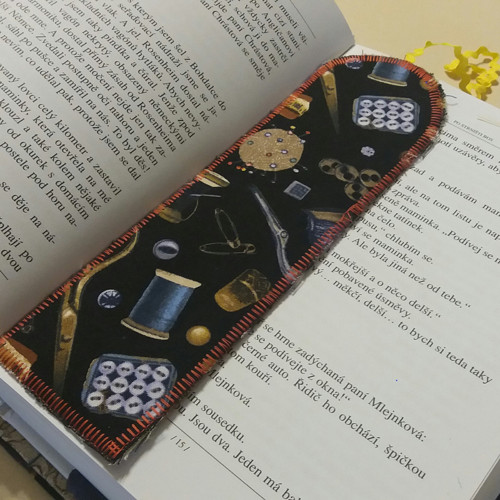 Záložka do knihy černá — foto 2